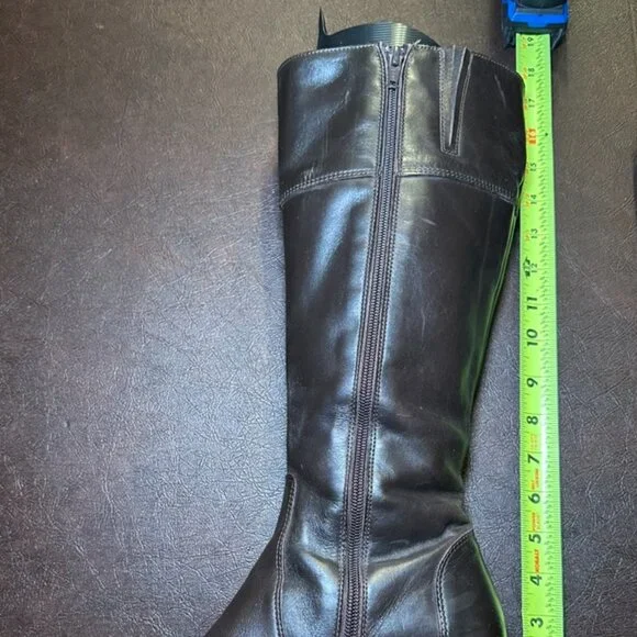 La Canadienne Tall Chocolate Brown Leather Waterproof Boots 10 - Picture 8 of 8